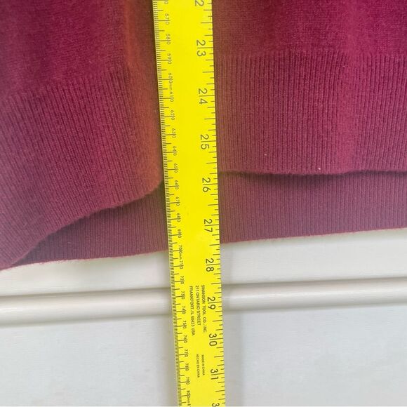 Como Sport Pure Cashmere Sleeveless V-Neck Sweater Vest Red Men's Size XL Preppy - Picture 7 of 7